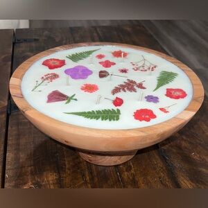 Coconut Milk and Mango Large Wooden Bowl Candle